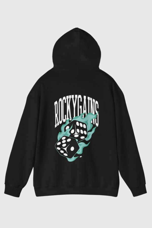 Will Over Luck | Heavy-Blend Hoodie - Black/Teal