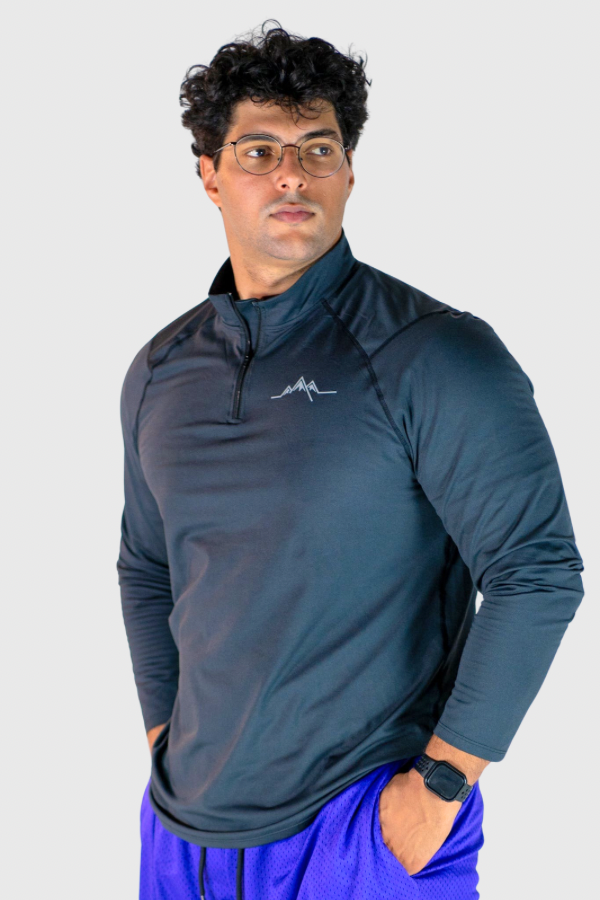 RockyGains Athletic 1/4 Zip - Black