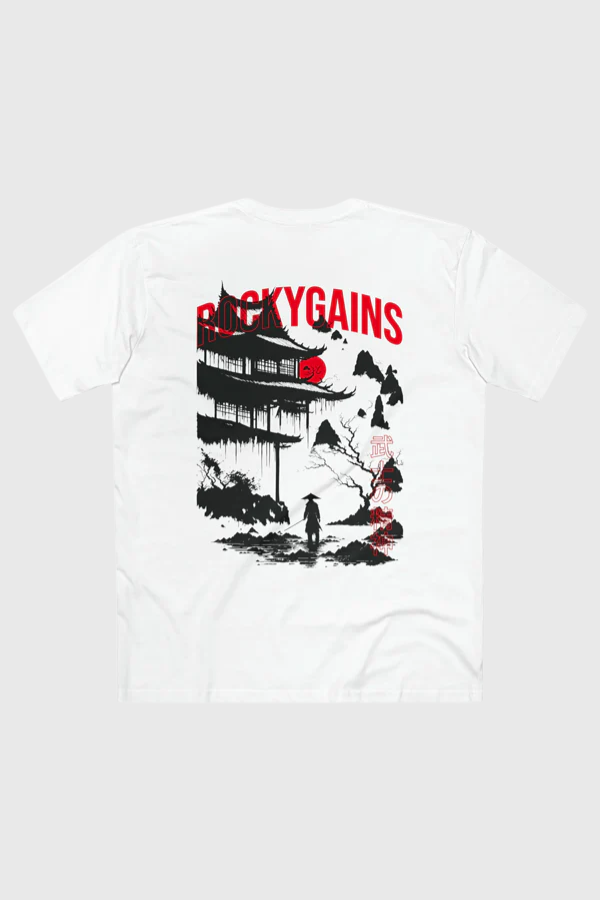 Samurai Spirit - White Graphic T-Shirt