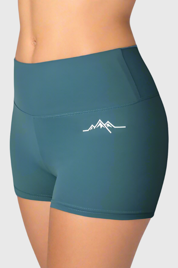 Booty Scrunch Shorts - Teal Blue