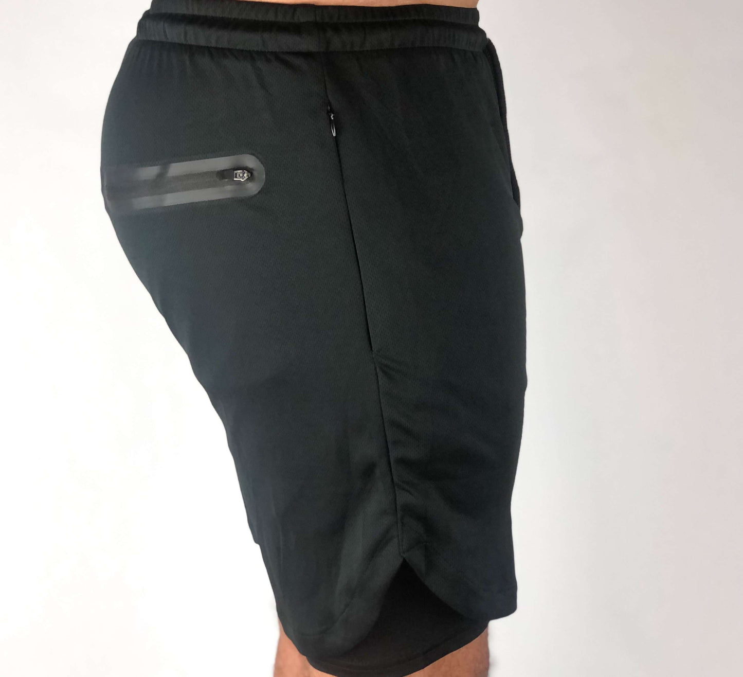 Premium Shorts w/ Compression - Black - RockyGains