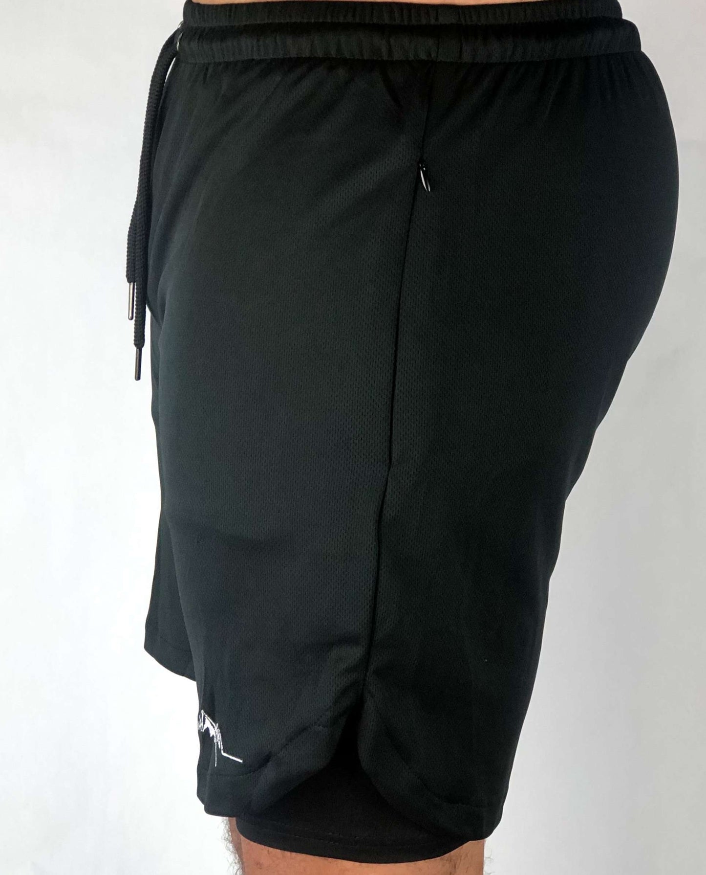 Premium Shorts w/ Compression - Black - RockyGains