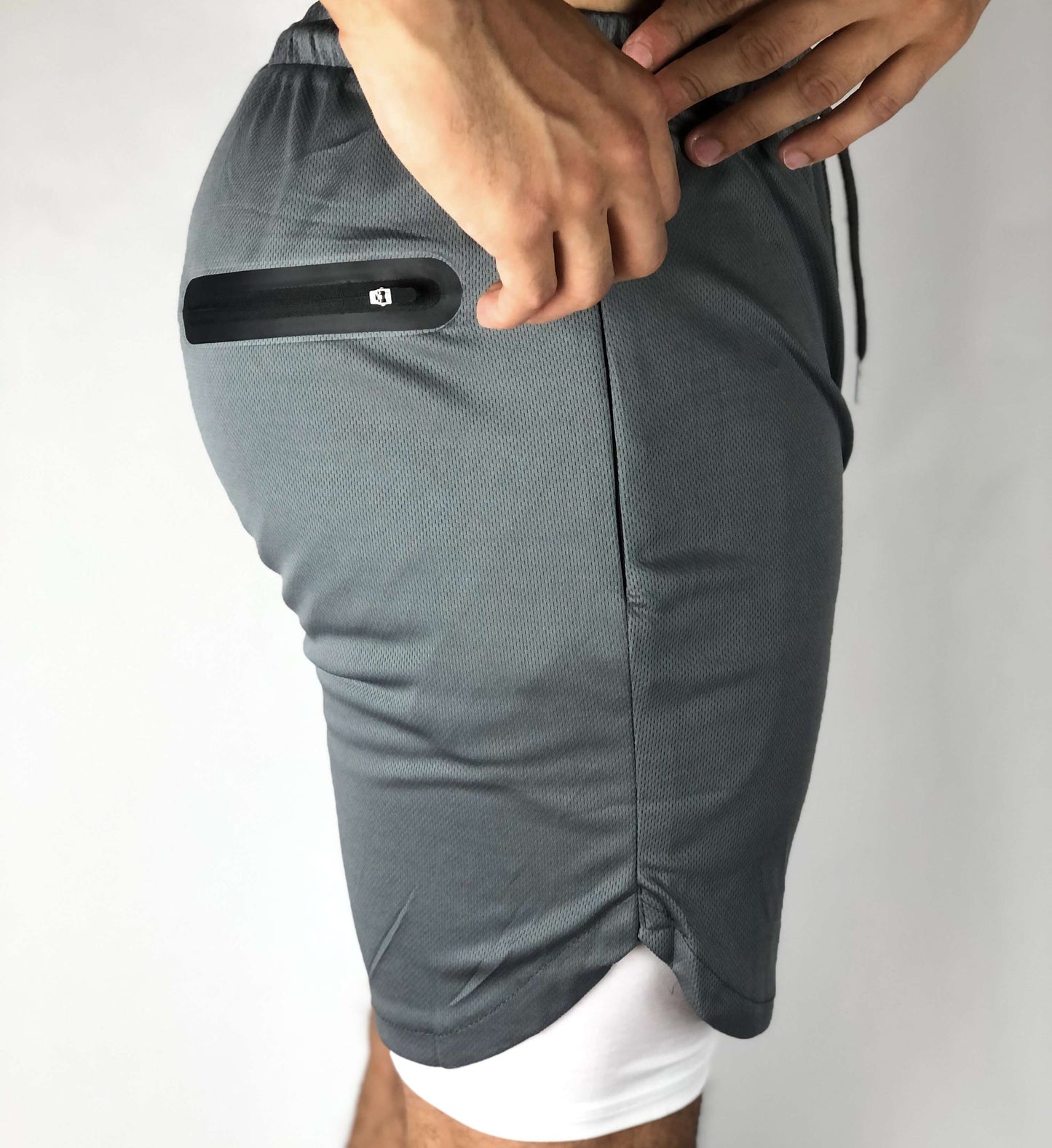 Premium Shorts w/ Compression - Gray - RockyGains