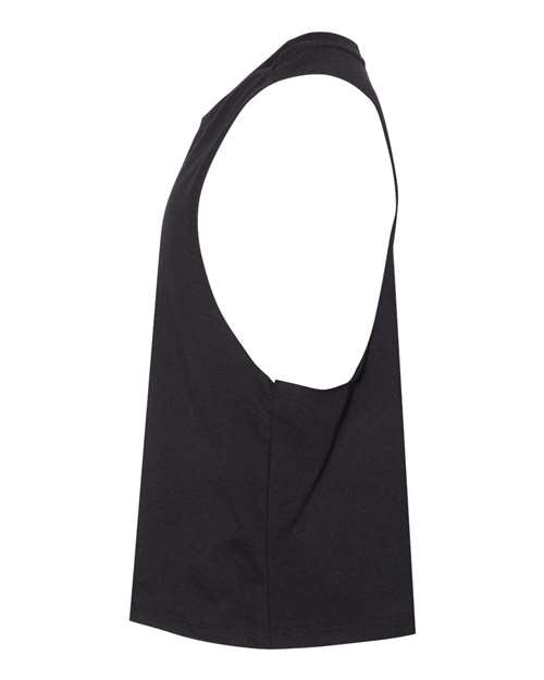 Script - Black Racerback Crop Tank