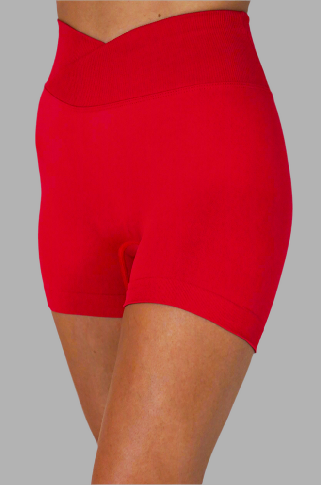 
                  
                    Aero V-Band Scrunch Shorts - Ruby Red
                  
                