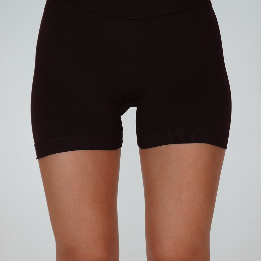 
                  
                    Aero V-Band Scrunch Shorts - Black
                  
                