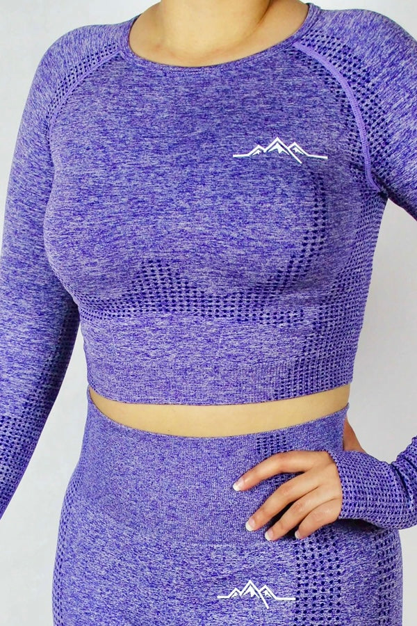 Sierra Crop Top - Purple