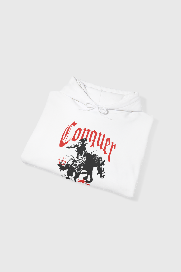 
                  
                    Conquer - White | Heavy-Blend Hoodie
                  
                