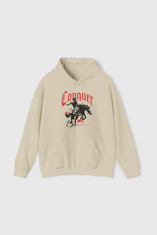 Conquer - Sand | Heavy-Blend Hoodie