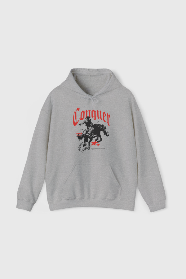 Conquer - Athletic Gray | Heavy-Blend Hoodie