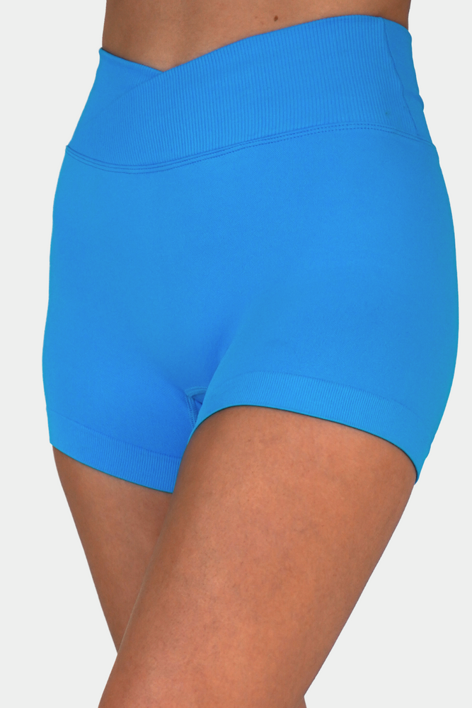 
                  
                    Aero V-Band Scrunch Shorts - Deep Sky Blue
                  
                