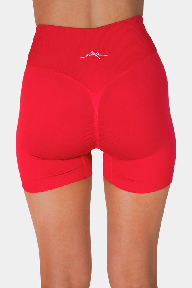 
                  
                    Aero V-Band Scrunch Shorts - Ruby Red
                  
                