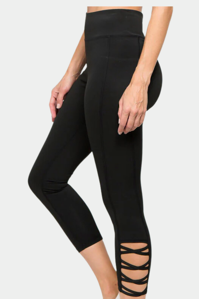 Lattice Ankle Leggings