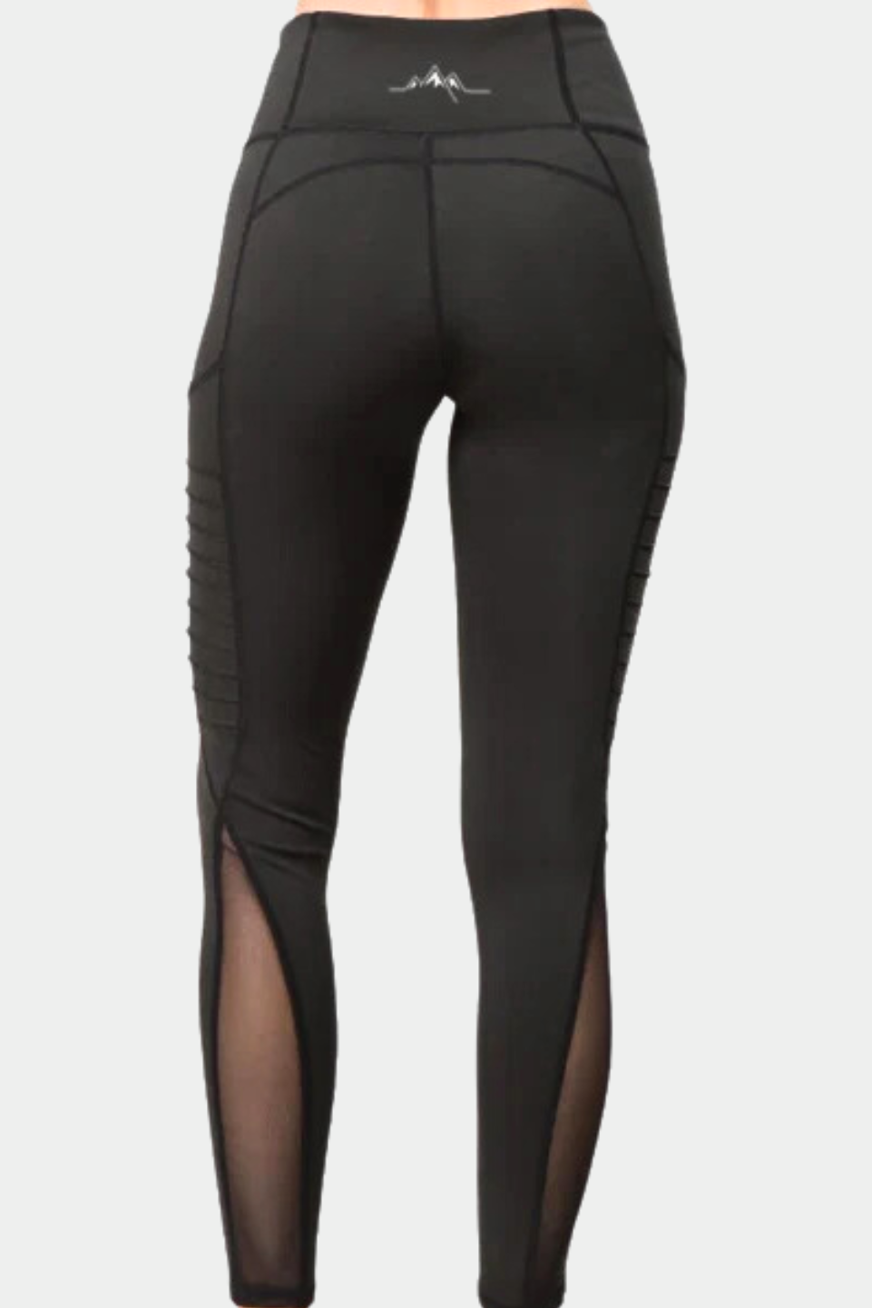 Moto Elite Ribbed Leggings - Black