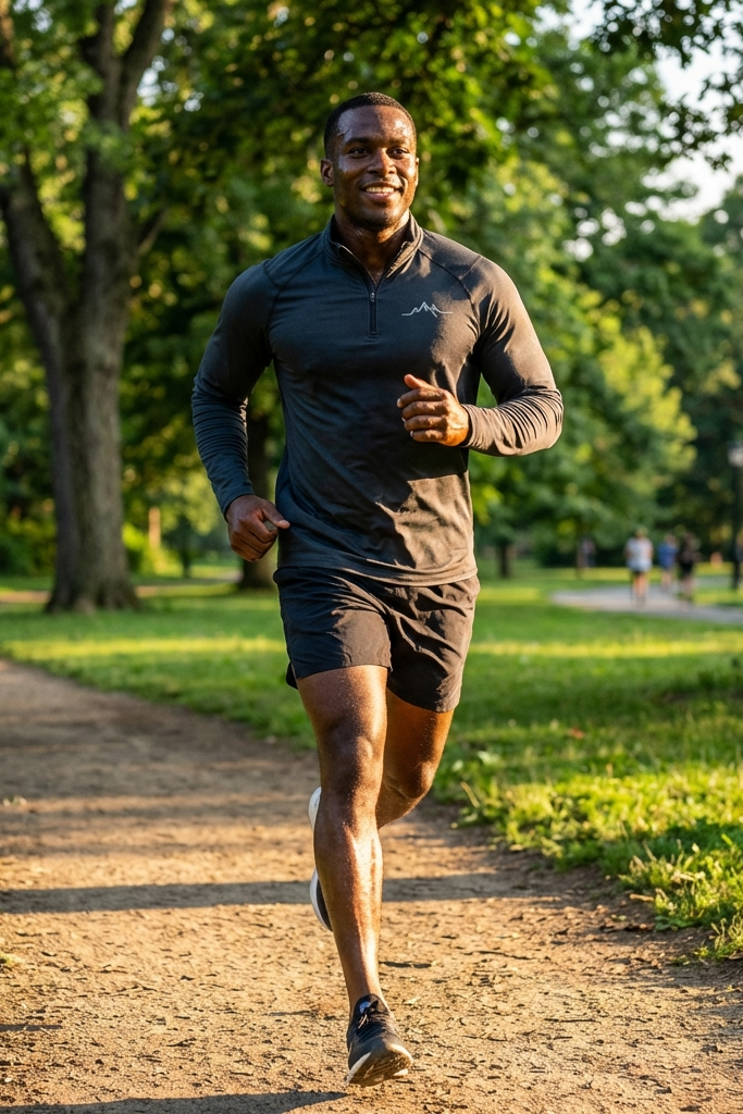 RockyGains Athletic 1/4 Zip Performance Pullover for Training and Casual Wear