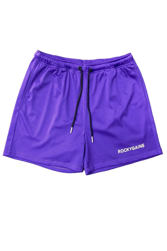 Men's Mesh Purple Shorts