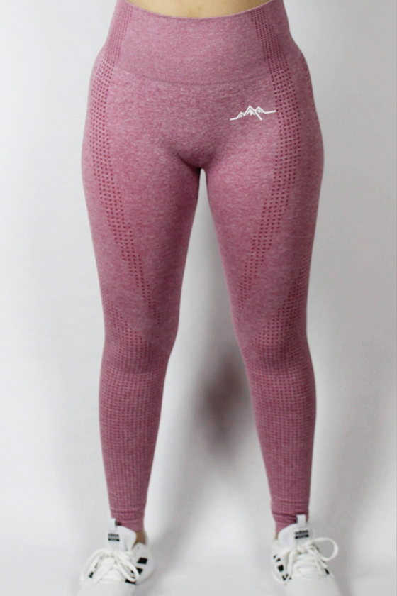 pink seamless leggings