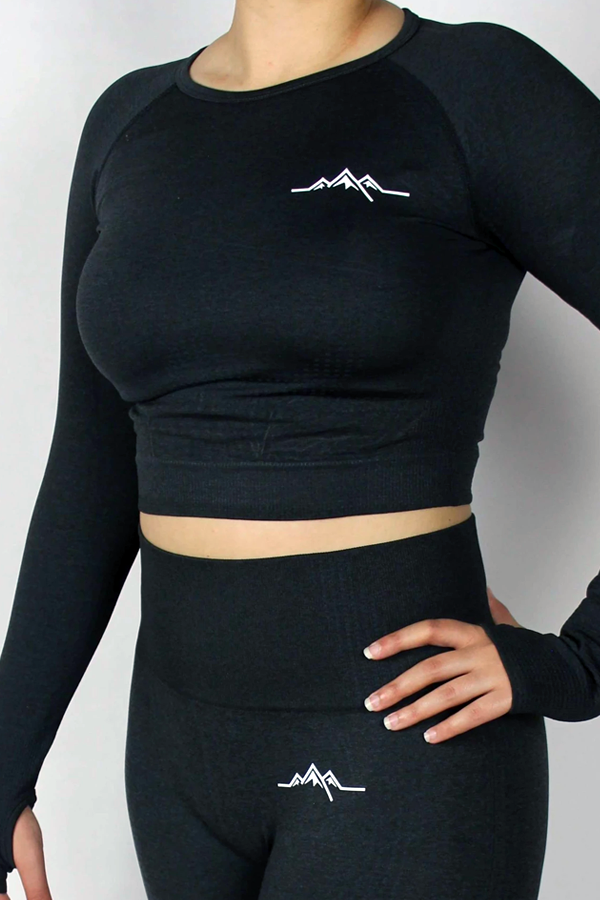 Sierra Crop Top - Black