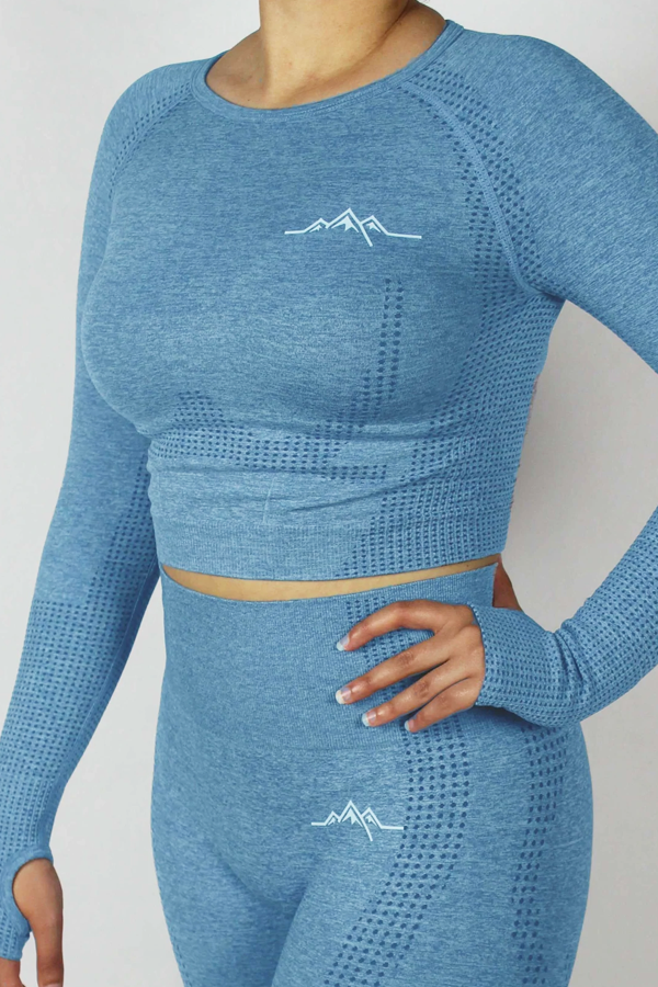 Sierra Crop Top - Light Blue