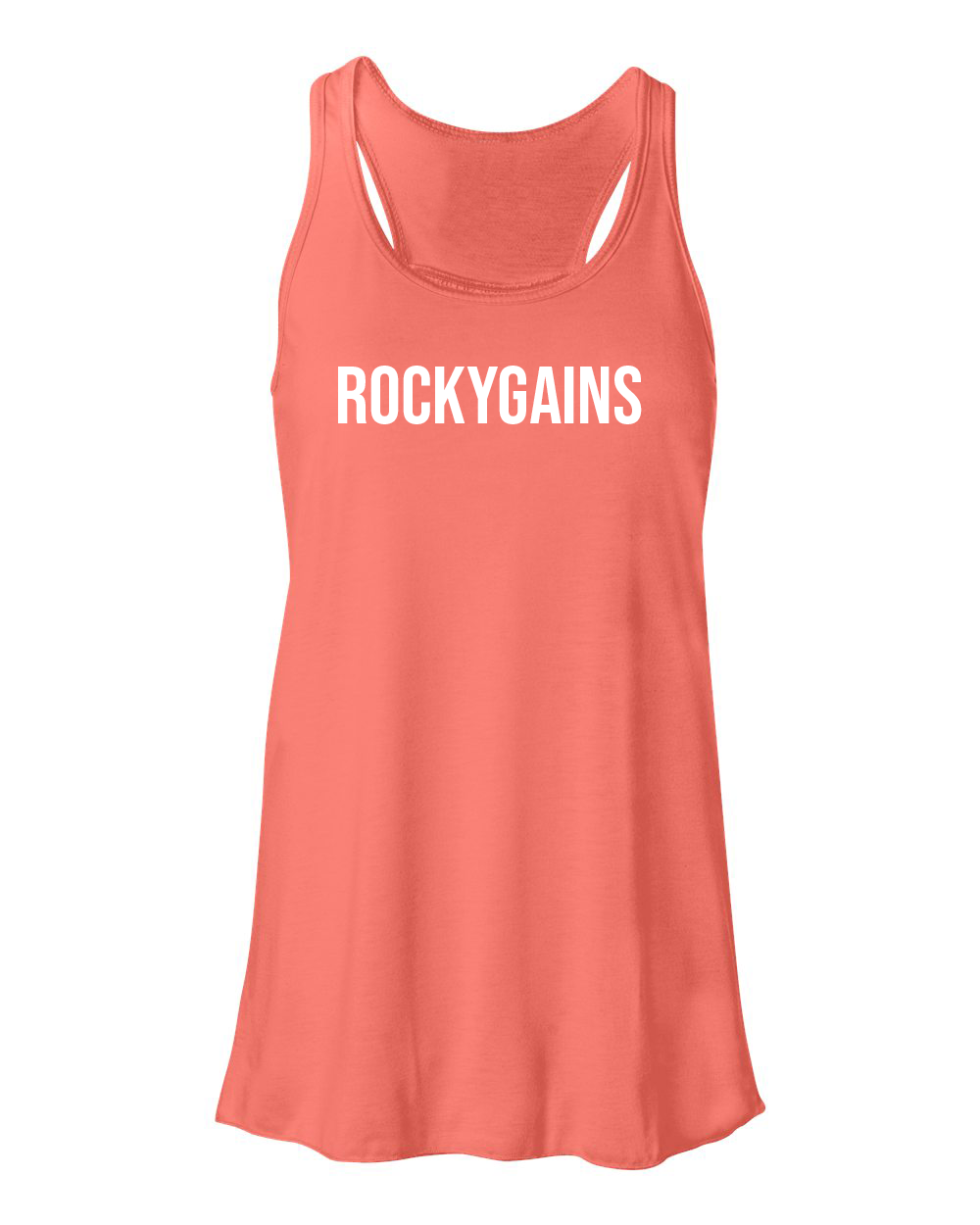 Flowy Racerback Tank - Coral - RockyGains