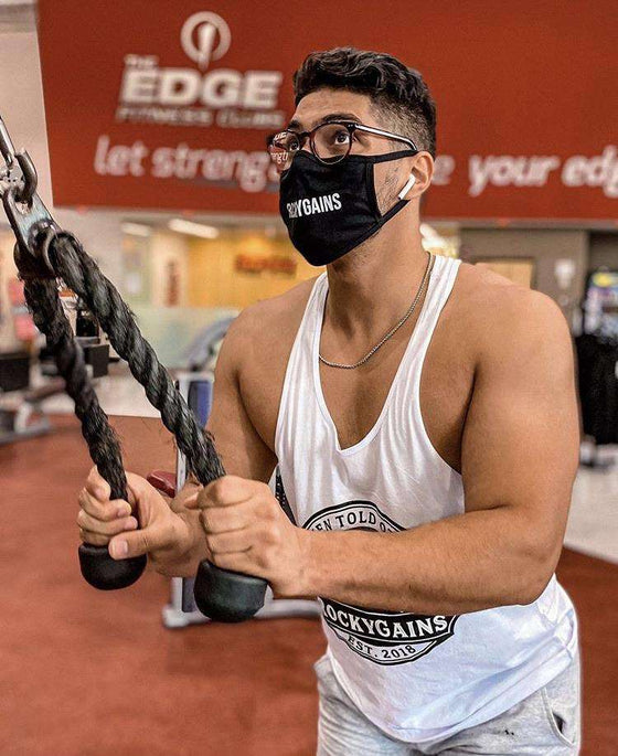 RockyGains Text Face Mask - RockyGains