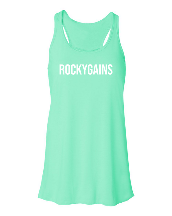Flowy Racerback Tank - Mint - RockyGains